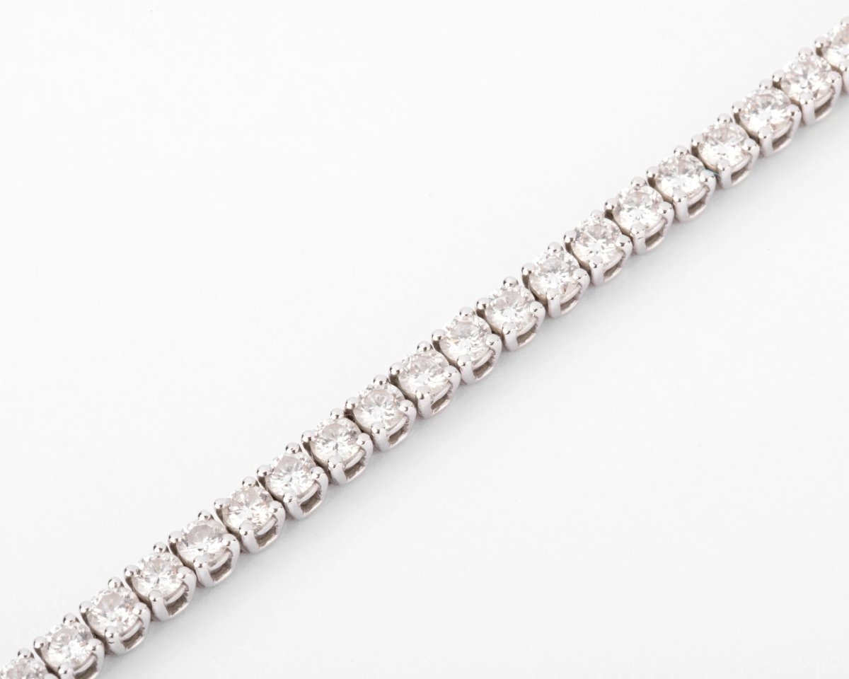 Bracelet riviere en diamant et or gris - Castafiore