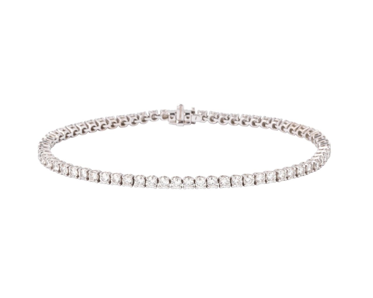 Bracelet riviere en diamant et or gris - Castafiore