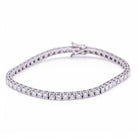 Bracelet Riviere en or blanc et diamants. - Castafiore