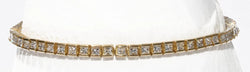 Bracelet riviere en or jaune en diamant princesse - Castafiore