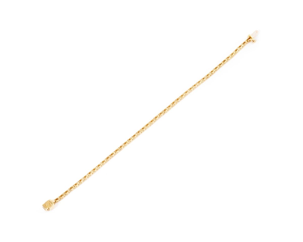 Bracelet riviere en or jaune et diamants - Castafiore