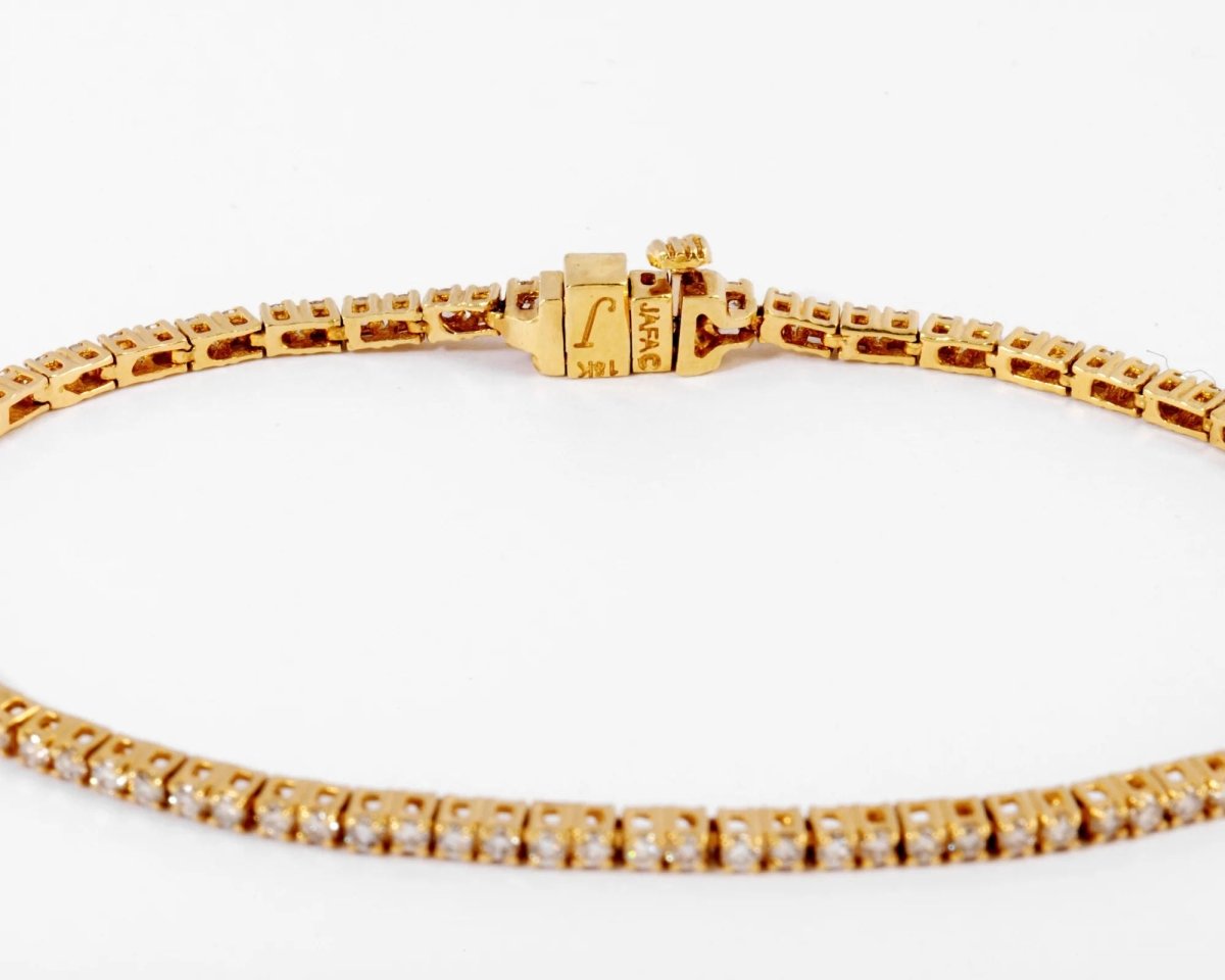 Bracelet riviere en or jaune et diamants - Castafiore