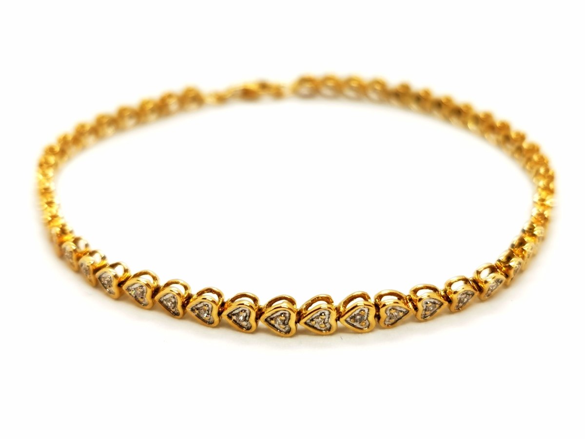Bracelet Rivière Or jaune Diamant - Castafiore