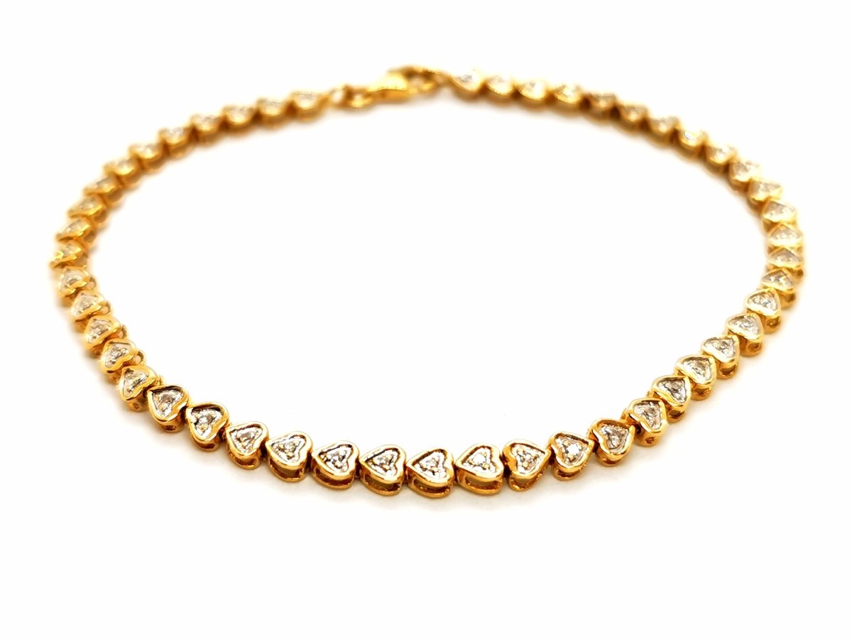 Bracelet Rivière Or jaune Diamant - Castafiore