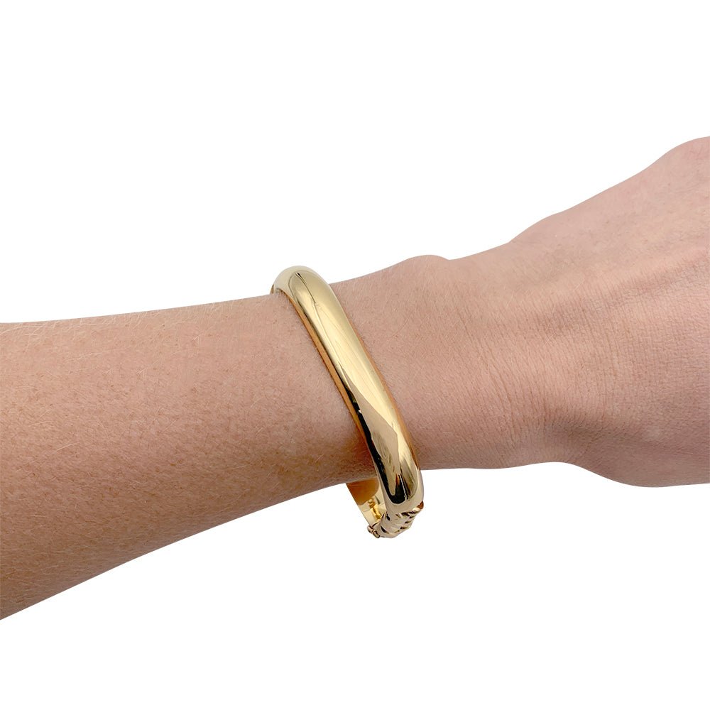 Bracelet semi rigide or jaune - Castafiore