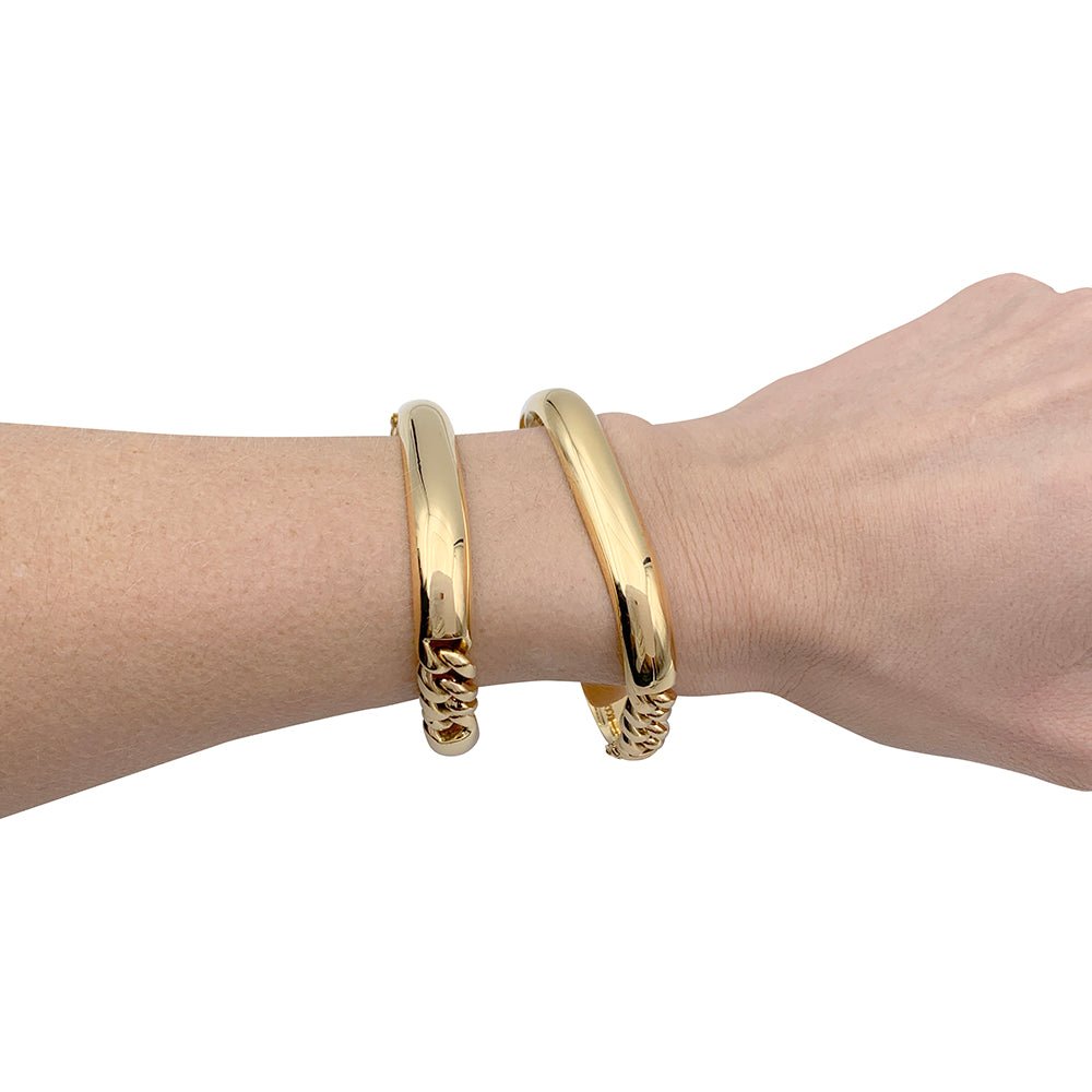 Bracelet semi rigide or jaune - Castafiore