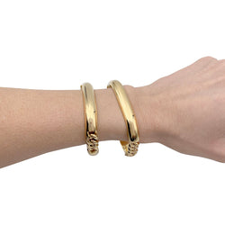 Bracelet semi rigide or jaune - Castafiore