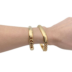 Bracelet semi rigide or jaune - Castafiore