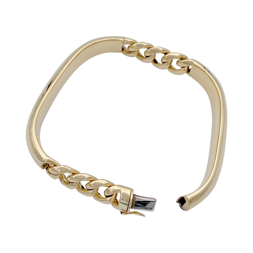 Bracelet semi rigide or jaune - Castafiore