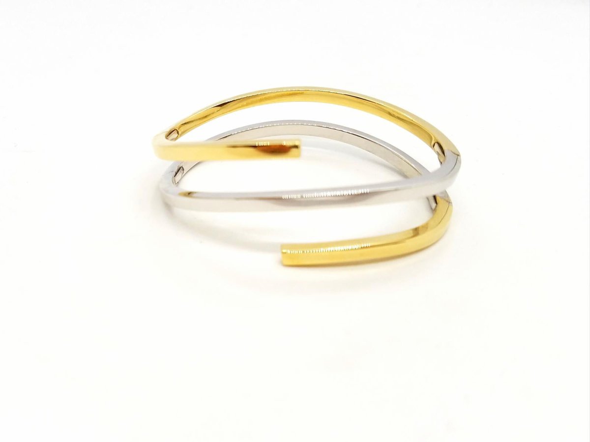 Bracelet serpentin en 2 ors - Castafiore