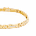 Bracelet souple en or jaune et diamants - Castafiore