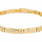 Bracelet souple en or jaune et diamants - Castafiore