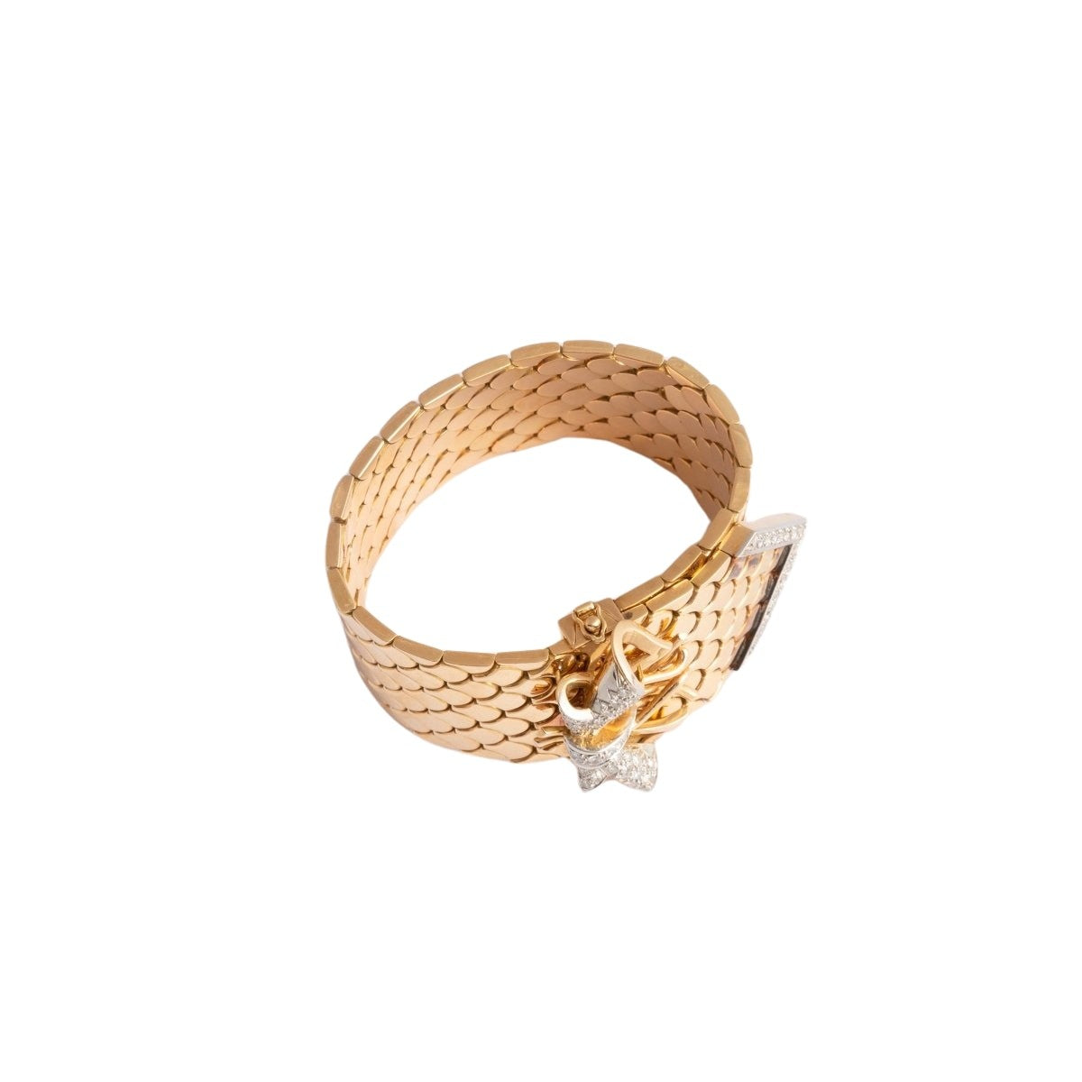 Bracelet Souple en or jaune et diamants - Castafiore