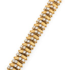 Bracelet souple en or jaune et diamants - Castafiore