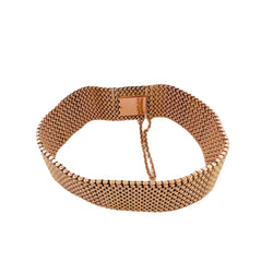 Bracelet souple en or rose tressé - Castafiore