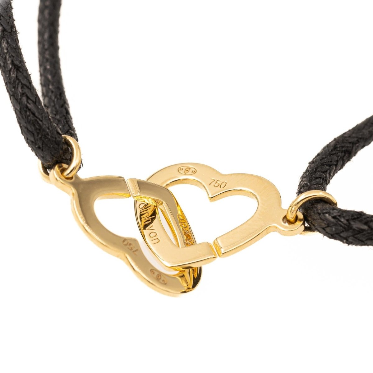 Bracelet sur cordon DINH VAN Menottes, en or jaune - Castafiore