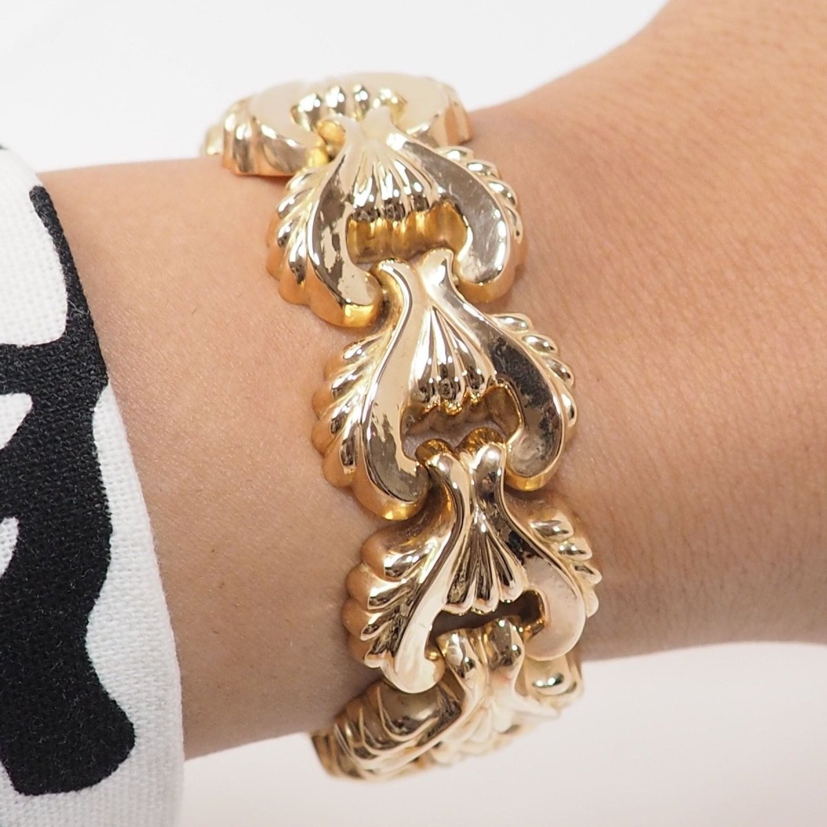 Bracelet Tank en or jaune - Castafiore