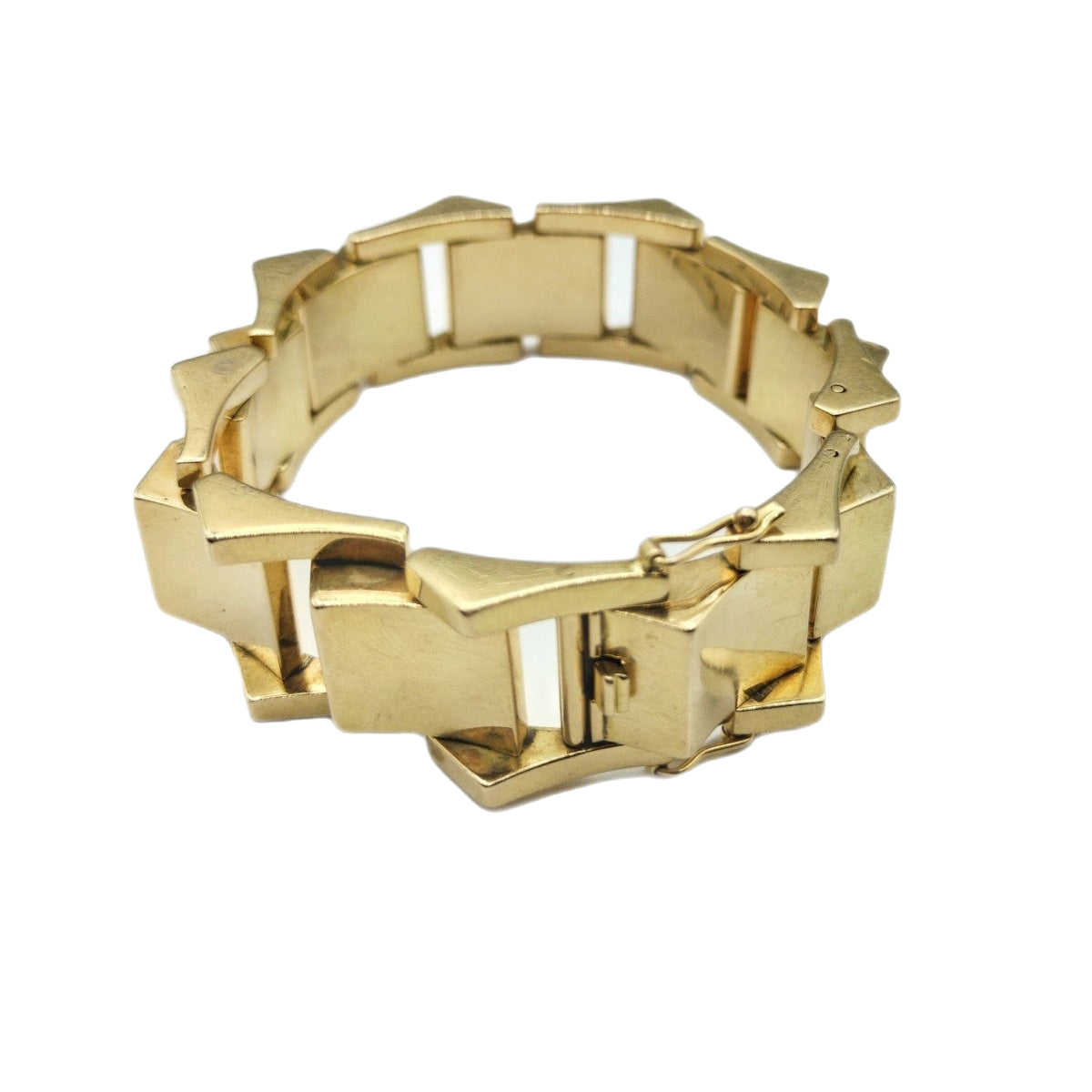 Bracelet Tank en or jaune - Castafiore