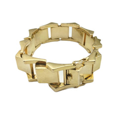 Bracelet Tank en or jaune - Castafiore