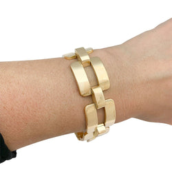 Bracelet Tank en or rose - Castafiore