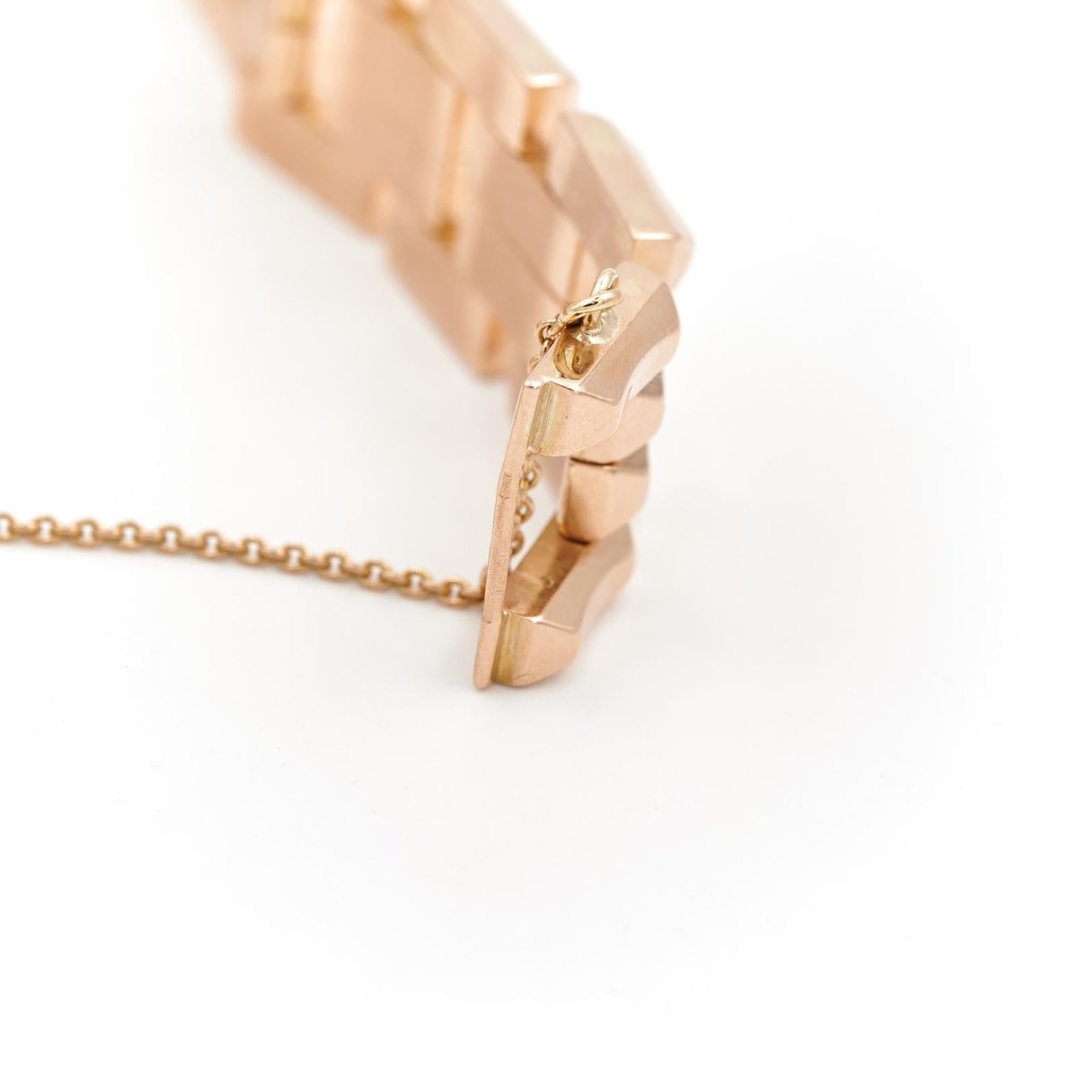 Bracelet Tank en or rose - Castafiore