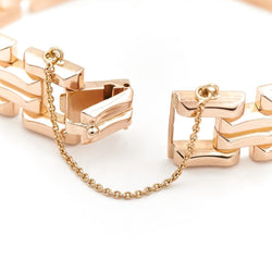 Bracelet Tank en or rose - Castafiore