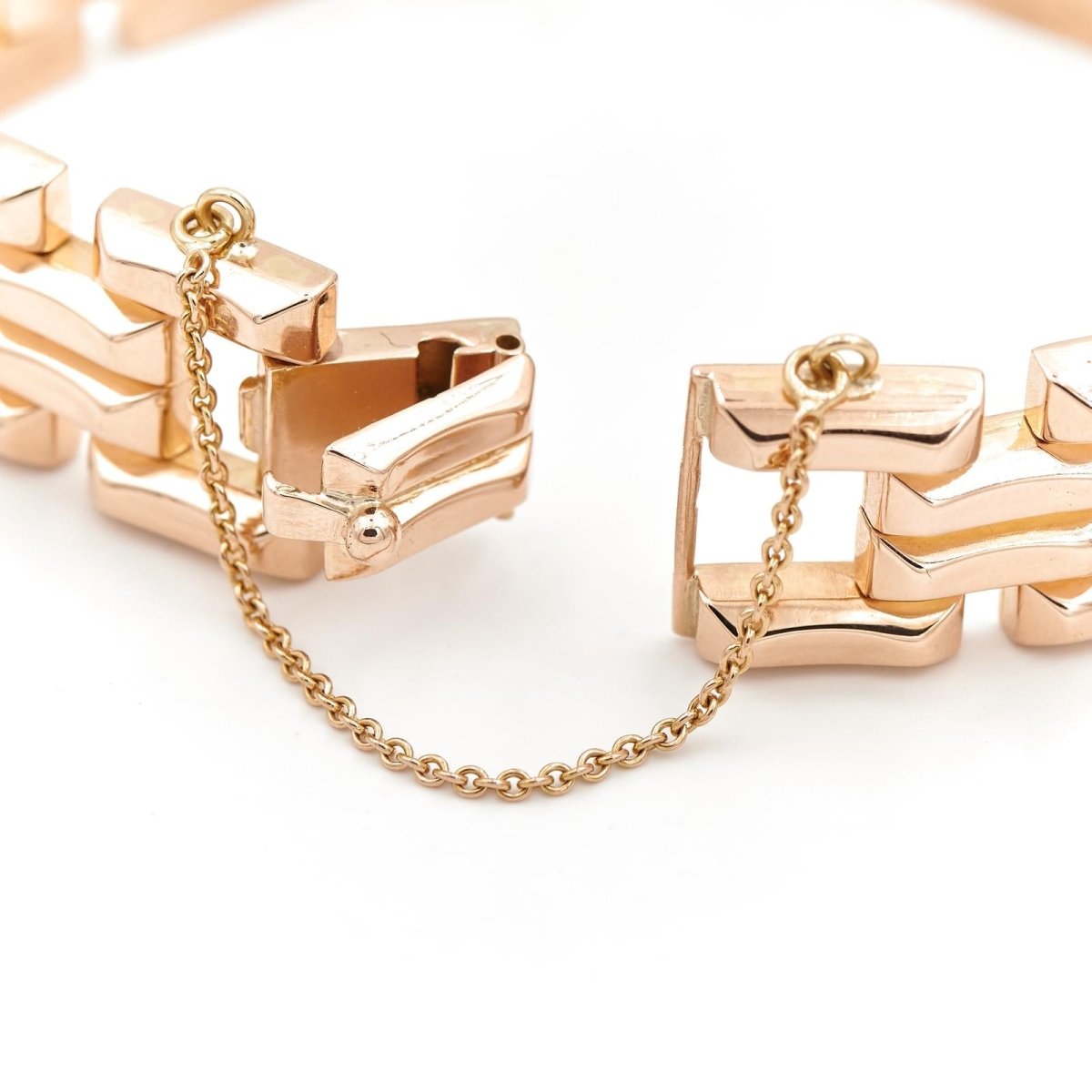 Bracelet Tank en or rose - Castafiore