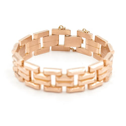 Bracelet Tank en or rose - Castafiore