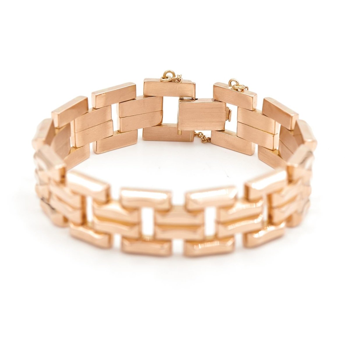 Bracelet Tank en or rose - Castafiore