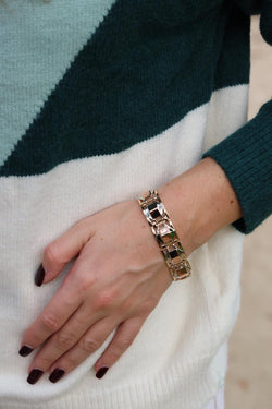 Bracelet Tank Or jaune - Castafiore