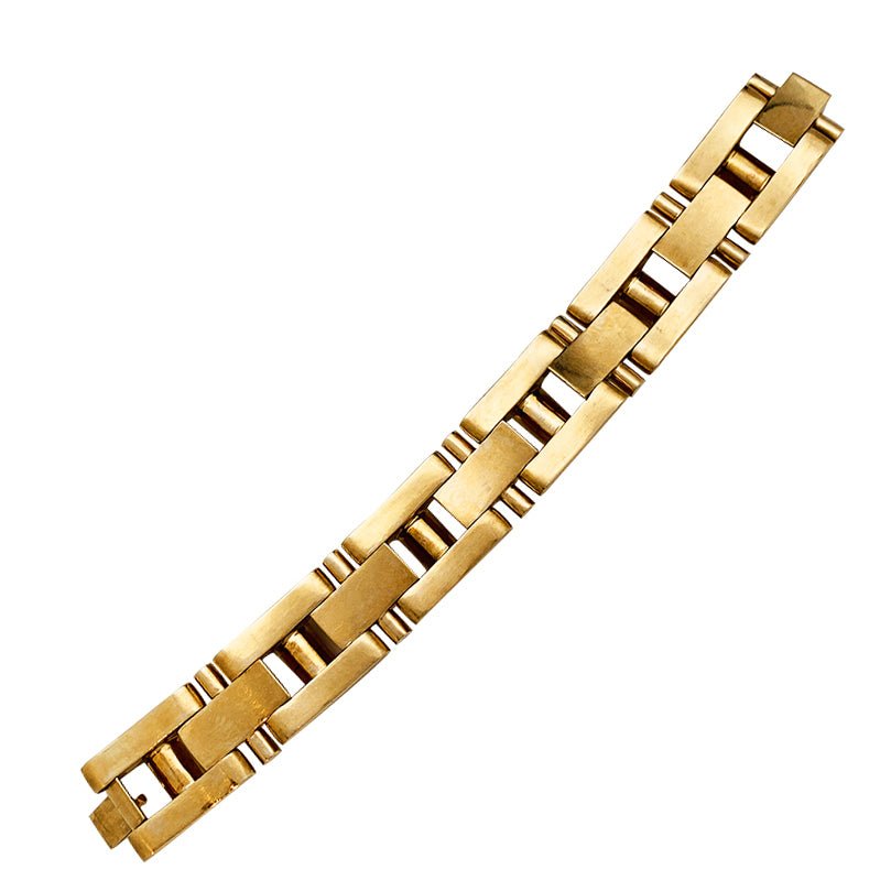 Bracelet "Tank"en or rose - Castafiore