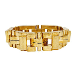 Bracelet "Tank"en or rose - Castafiore