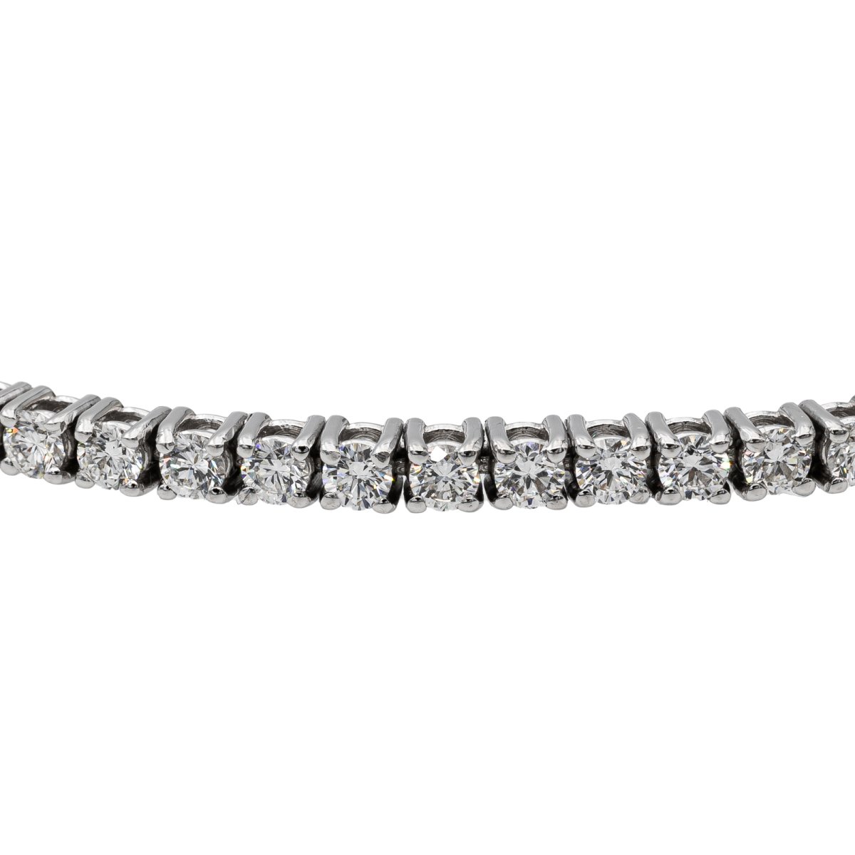 Bracelet Tennis Or blanc Diamant - Castafiore