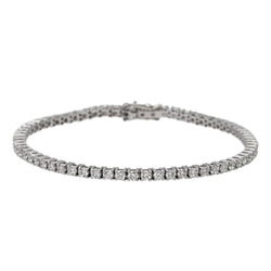 Bracelet Tennis Or blanc Diamant - Castafiore