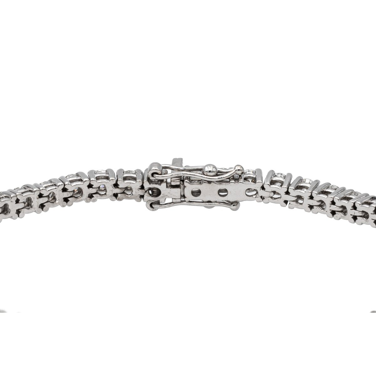 Bracelet Tennis Or blanc Diamant - Castafiore