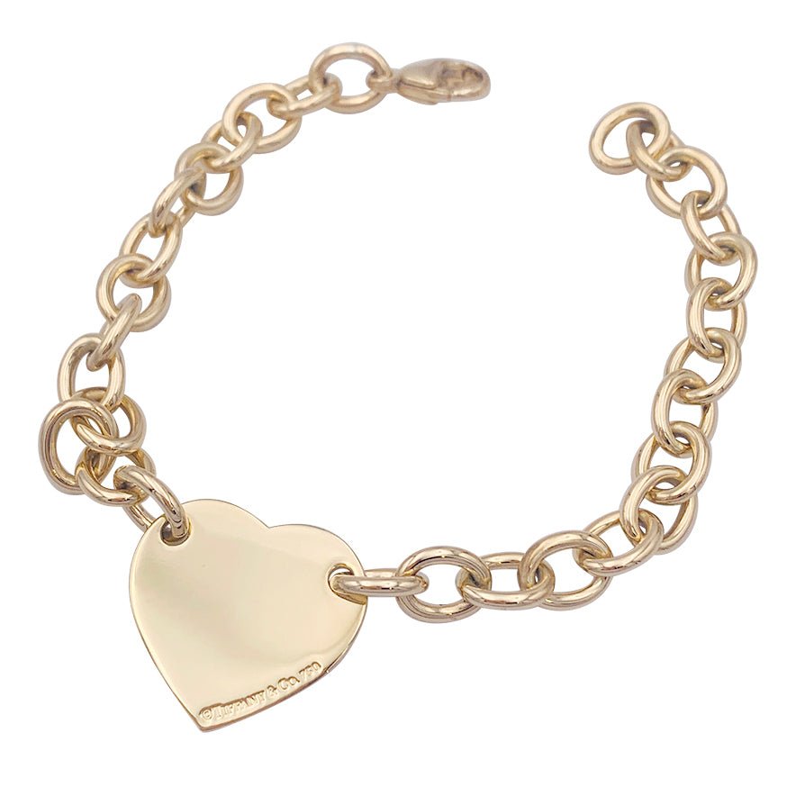 Tiffany & Co. 18KT Yelloiw Gold Hourglass Charm Link Bracelet – Van Rijk
