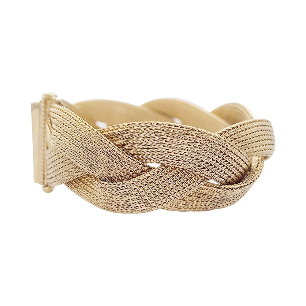 Bracelet tresse or jaune - Castafiore