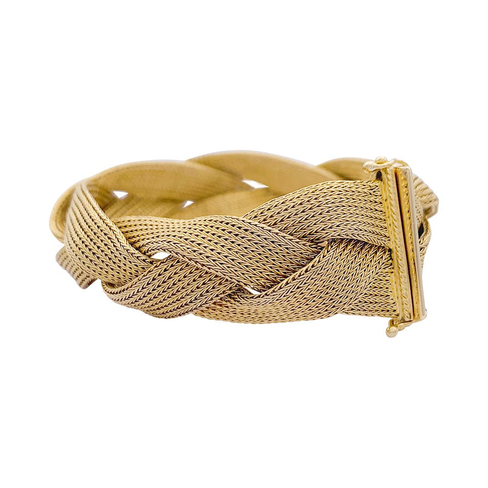 Bracelet tresse or jaune - Castafiore
