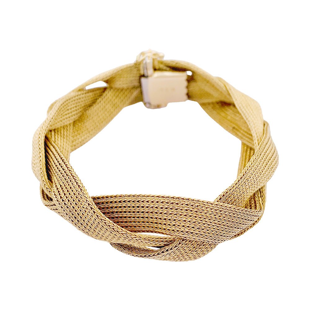 Bracelet tresse or jaune - Castafiore