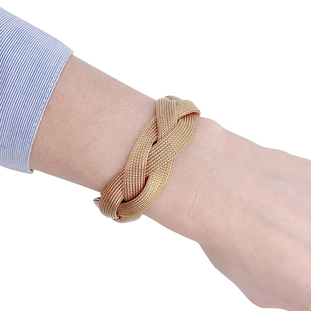 Bracelet tresse or jaune - Castafiore