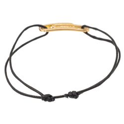Bracelet trombone cordon en or jaune et diamants - Castafiore