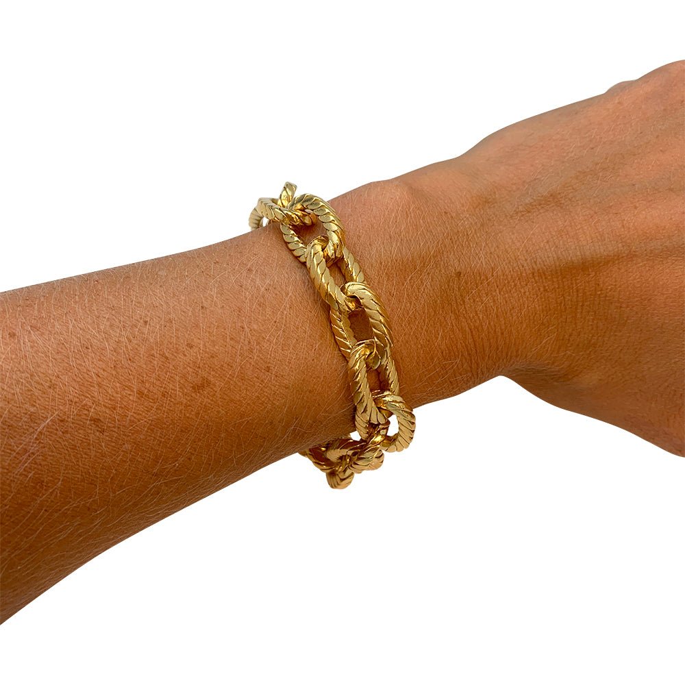 Bracelet vintage en or jaune - Castafiore