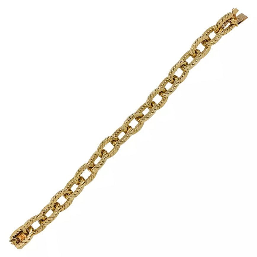 Bracelet vintage en or jaune - Castafiore