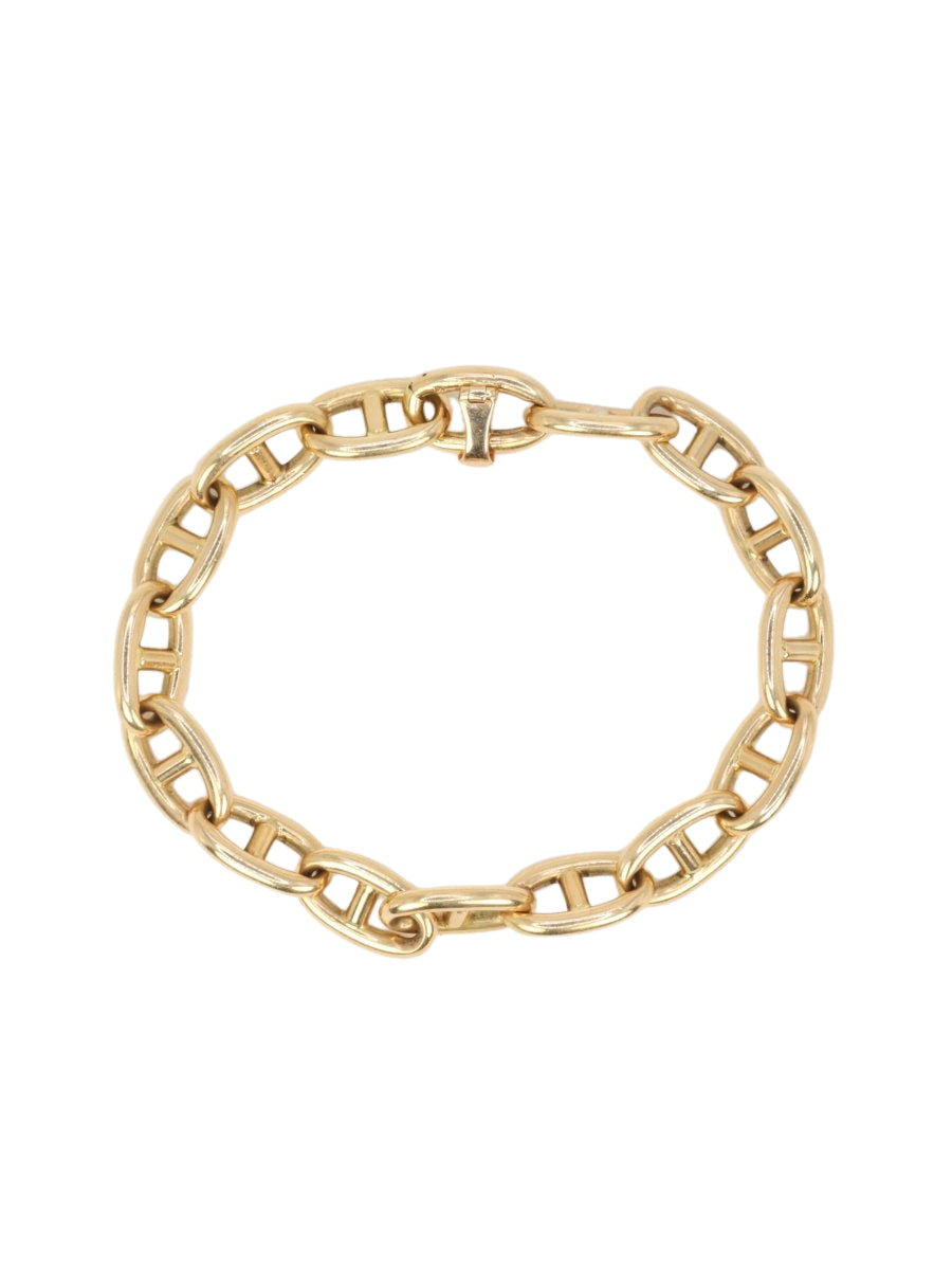 Bracelet vintage maille chaîne d’ancre en or jaune - Castafiore