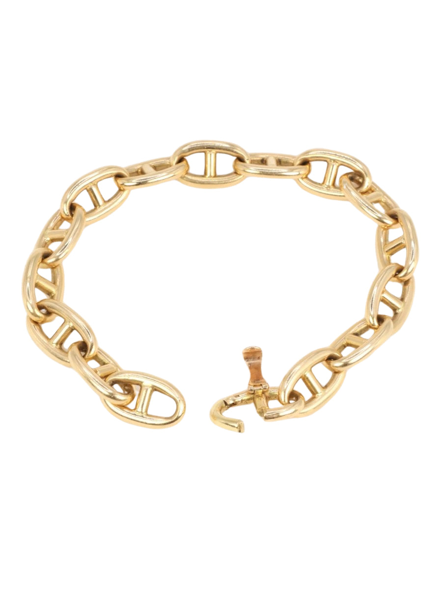 Bracelet vintage maille chaîne d’ancre en or jaune - Castafiore