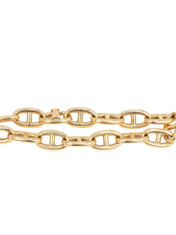 Bracelet vintage maille chaîne d’ancre en or jaune - Castafiore