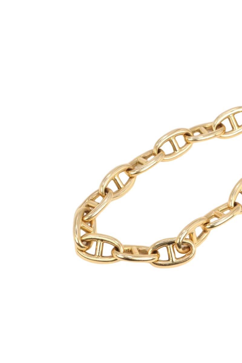Bracelet vintage maille chaîne d’ancre en or jaune - Castafiore