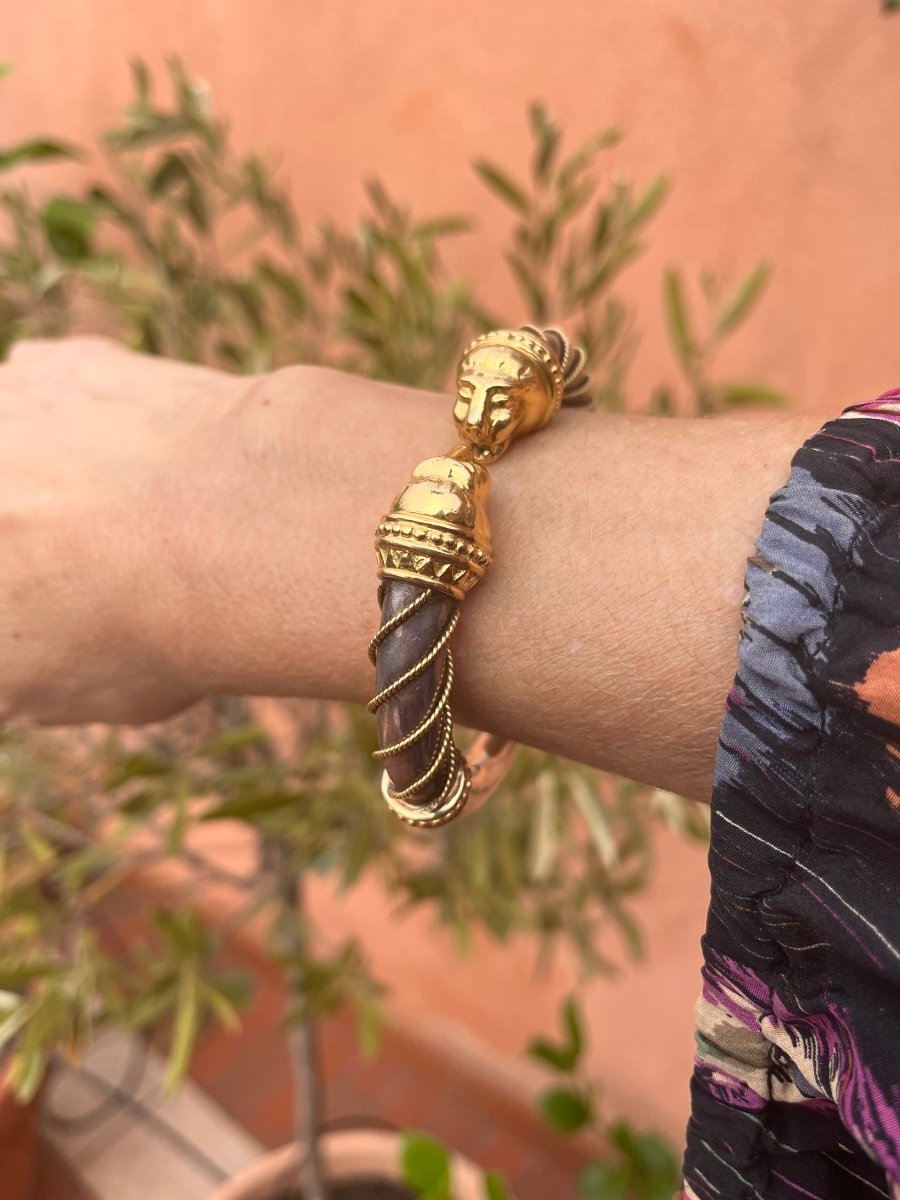 Bracelet ZOLOTAS en or jaune et argent - Castafiore