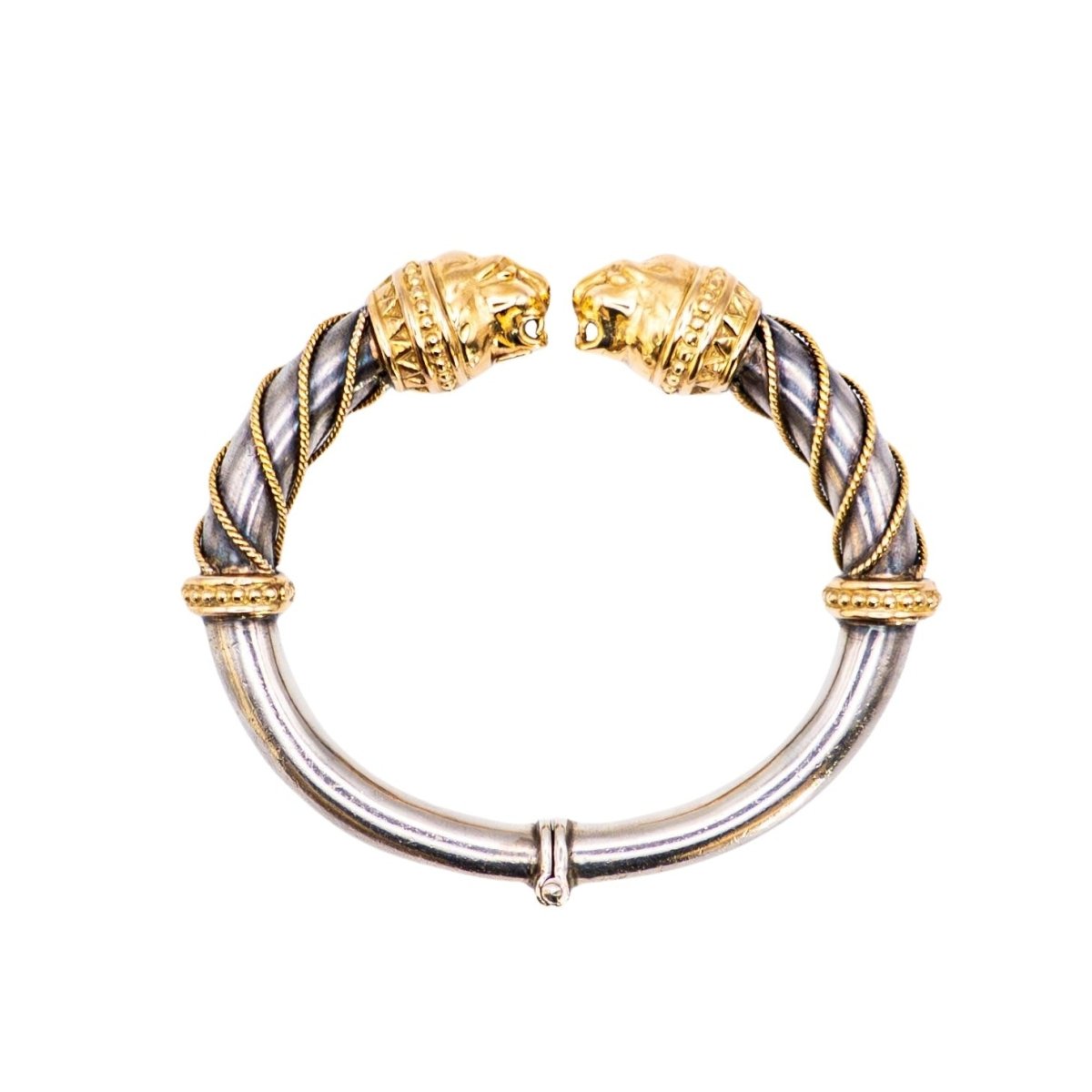 Bracelet ZOLOTAS en or jaune et argent - Castafiore