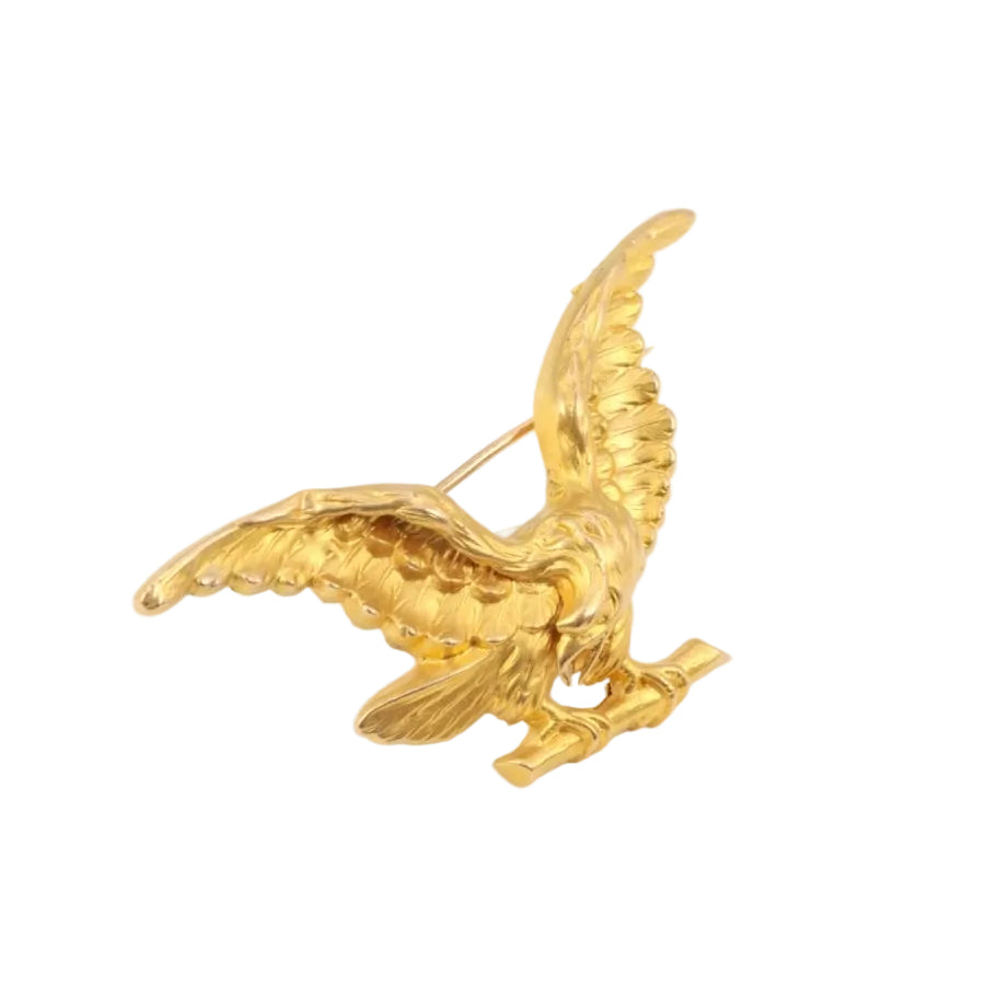 Broche Aigle Royal en Or - Fin du XIXe siècle - Castafiore